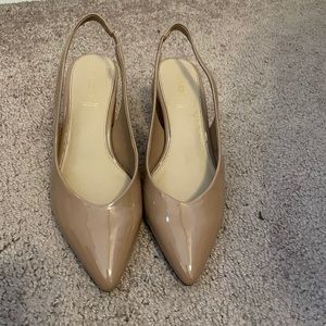 Aldo nude block heels